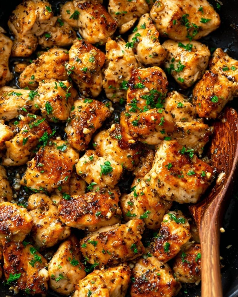 15-Minute Garlic Butter Chicken Bites Recipe