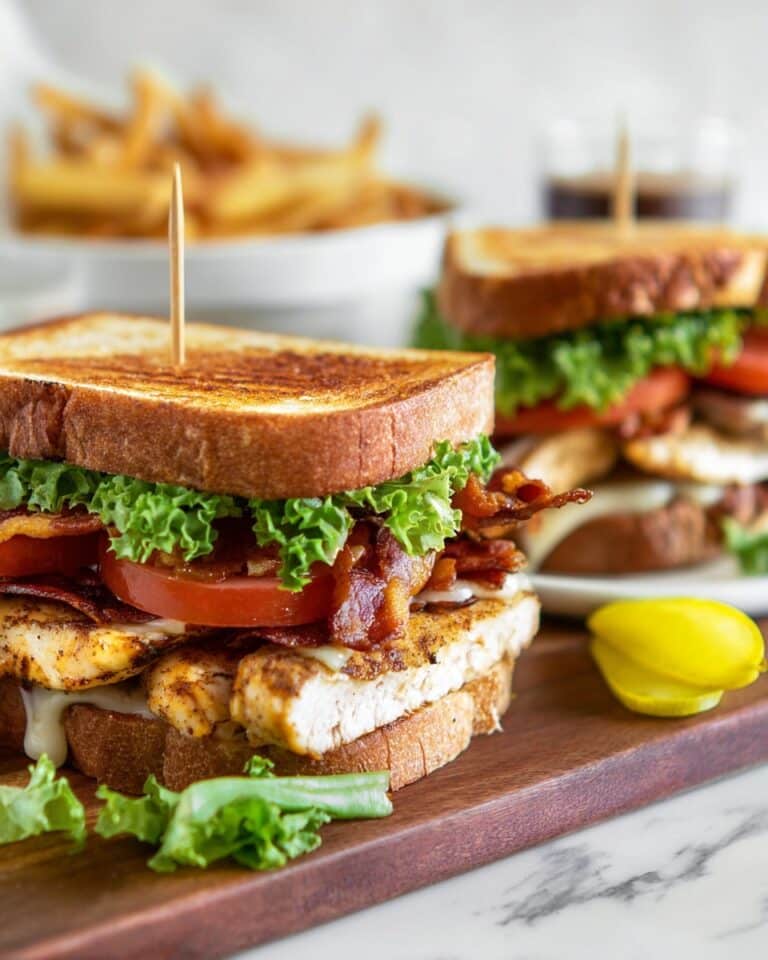 Blackened Chicken Club Sandwiches Recipe
