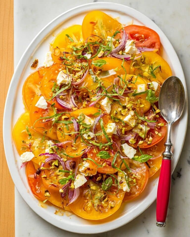 Peach Tomato Salad Recipe