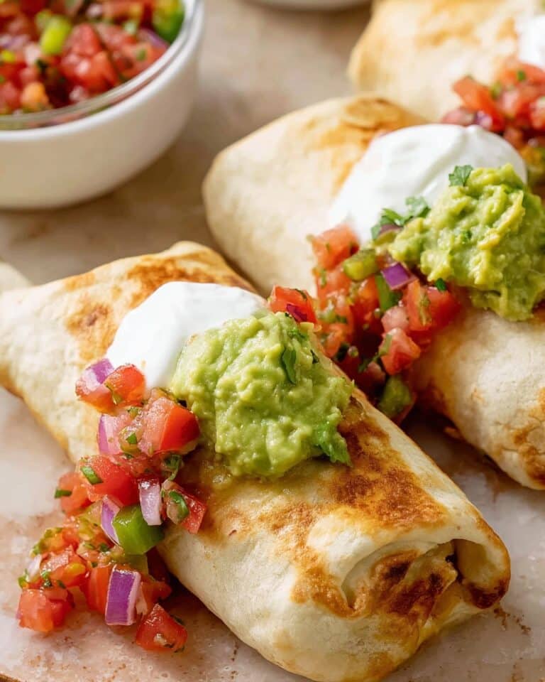 Easy Baked Chicken Chimichangas Recipe