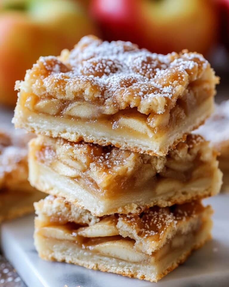 Buttery Apple Pie Bars with a Flaky Crust Recipe