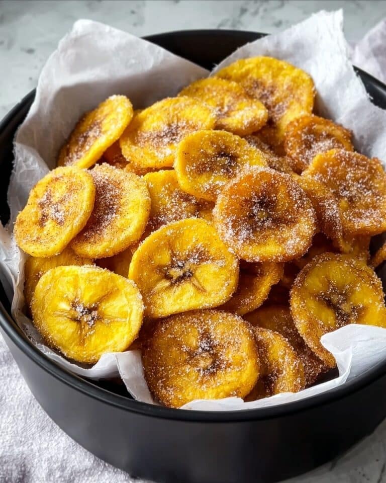 Cinnamon-Sugar Air Fryer Banana Chips Recipe