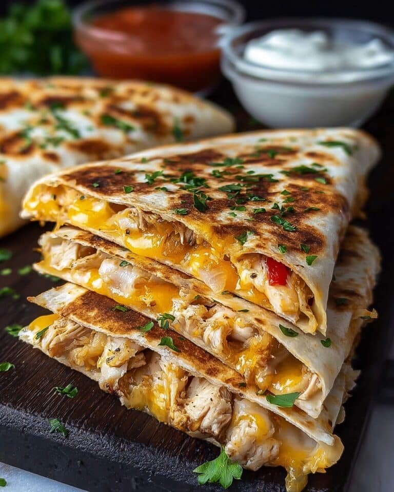 Blackstone Cheesy Chicken Quesadillas Recipe