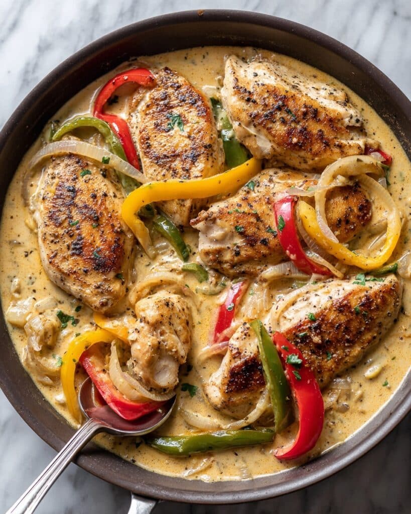 Creamy Pepperoncini Chicken Skillet Recipe