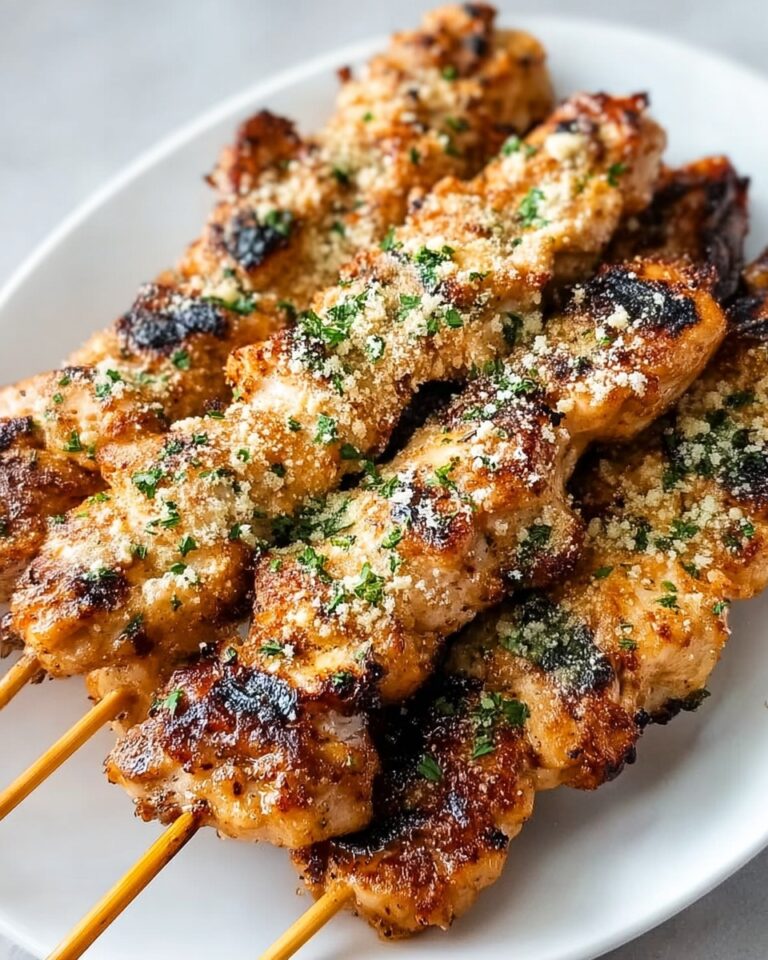 Ranch Garlic Parmesan Chicken Skewers Recipe