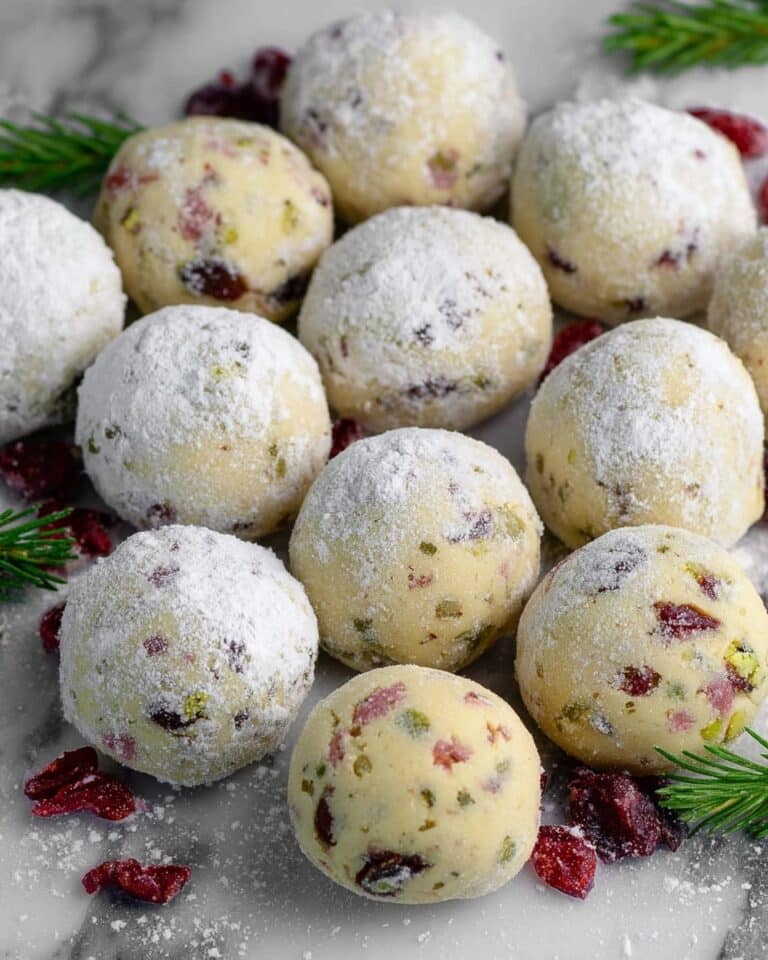 Cranberry Pistachio White Chocolate Truffles Recipe