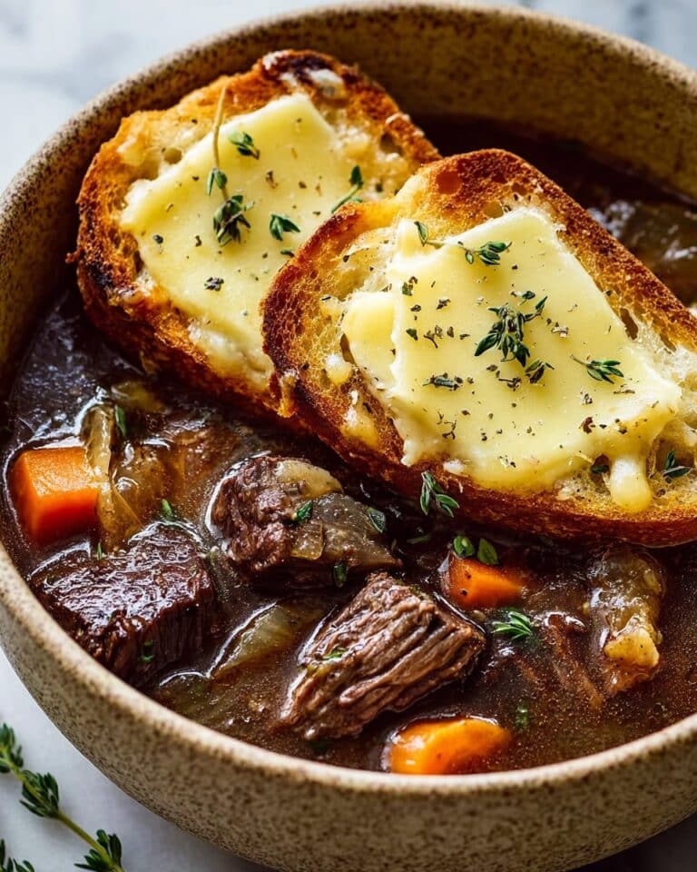 French Onion Beef Short Rib Soup Recipe