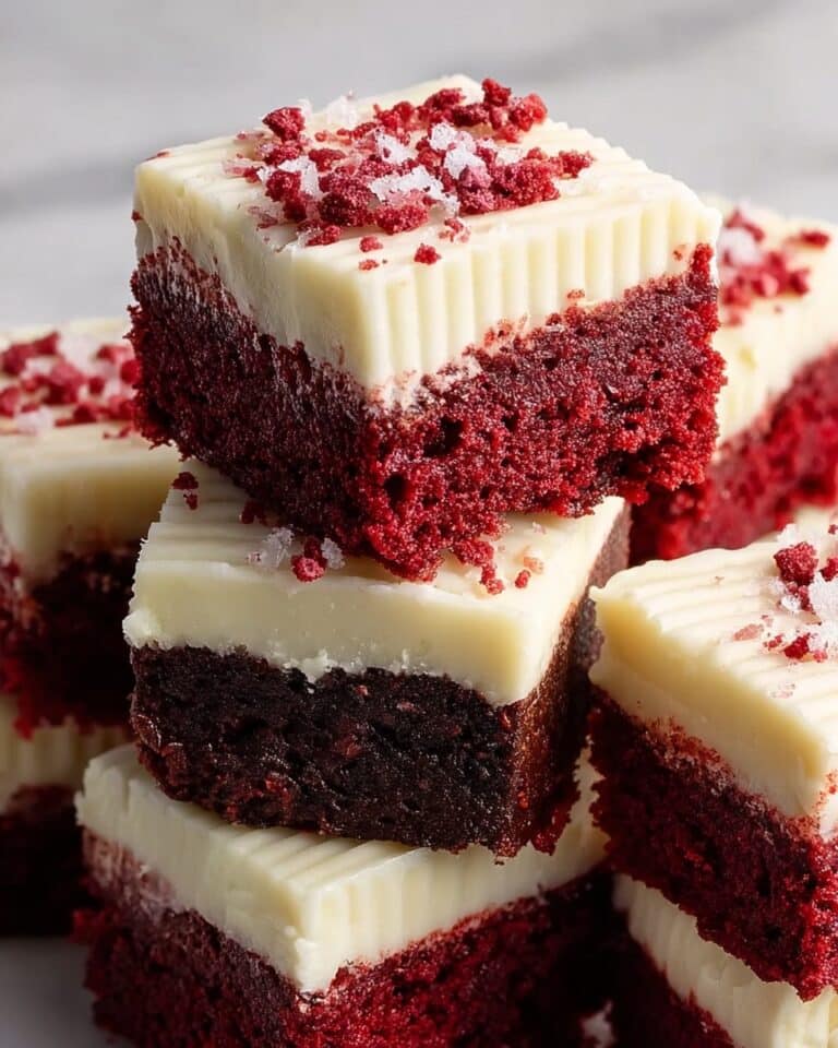 Red Velvet Brownies with Cream Cheese Swirl Recipe