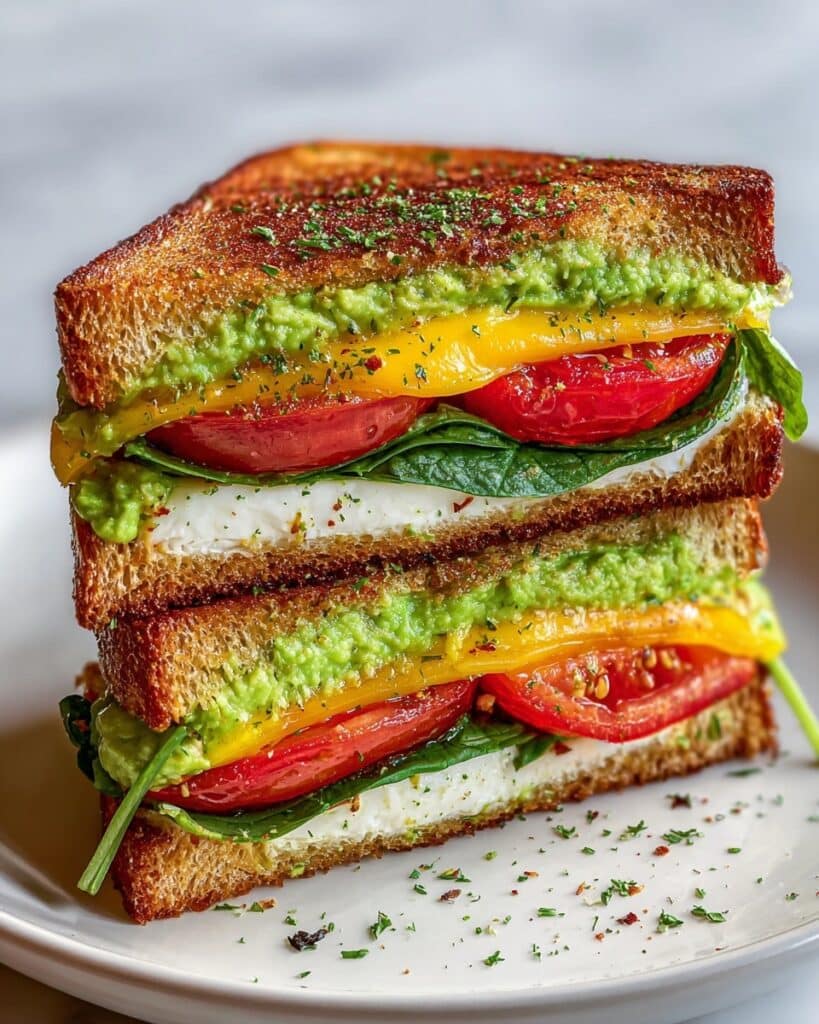 Creamy Avocado Grilled Cheese Recipe