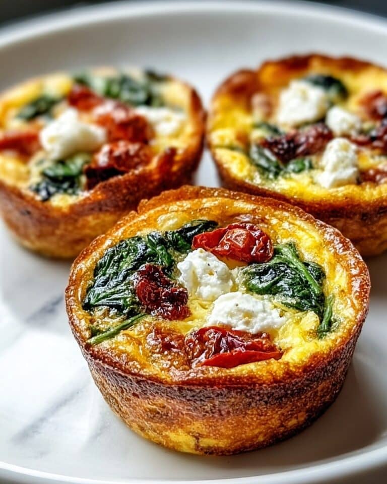 Spinach Feta and Sun-Dried Tomato Egg Muffins Recipe