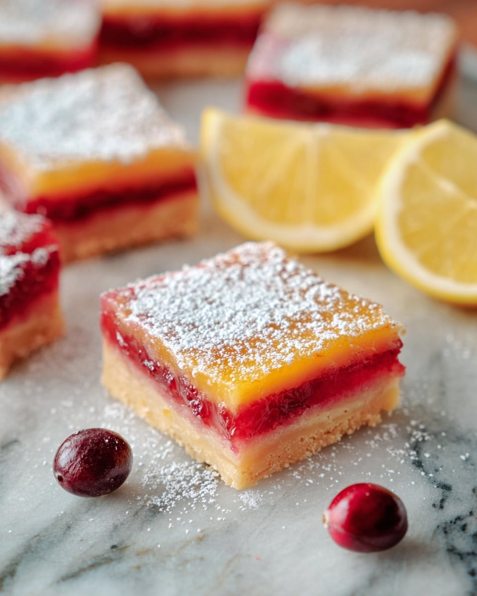 Cranberry Lemon Bars Recipe
