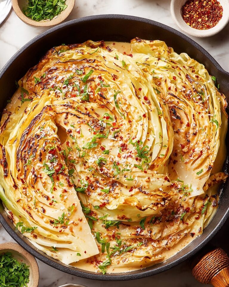 Marry Me Melting Cabbage with Creamy Tuscan Sauce Recipe