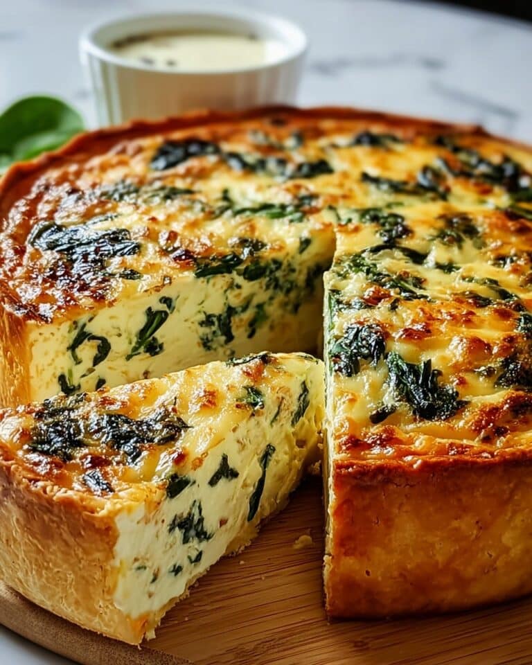 Cottage Cheese and Spinach Crustless Quiche Recipe