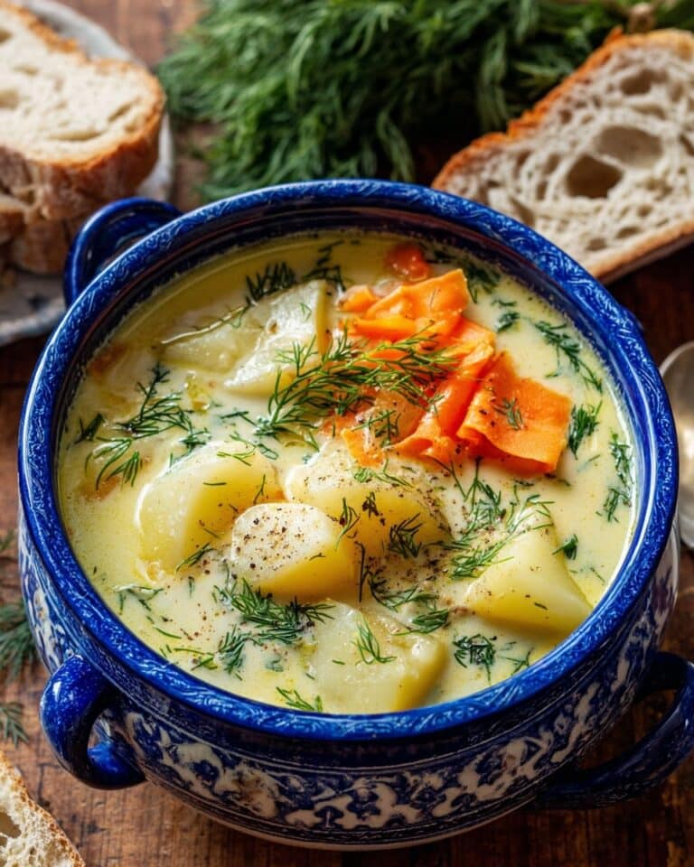 Creamy Potato & Dill Soup Recipe