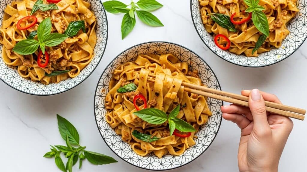 Mongolian Ground Beef Noodles Recipe