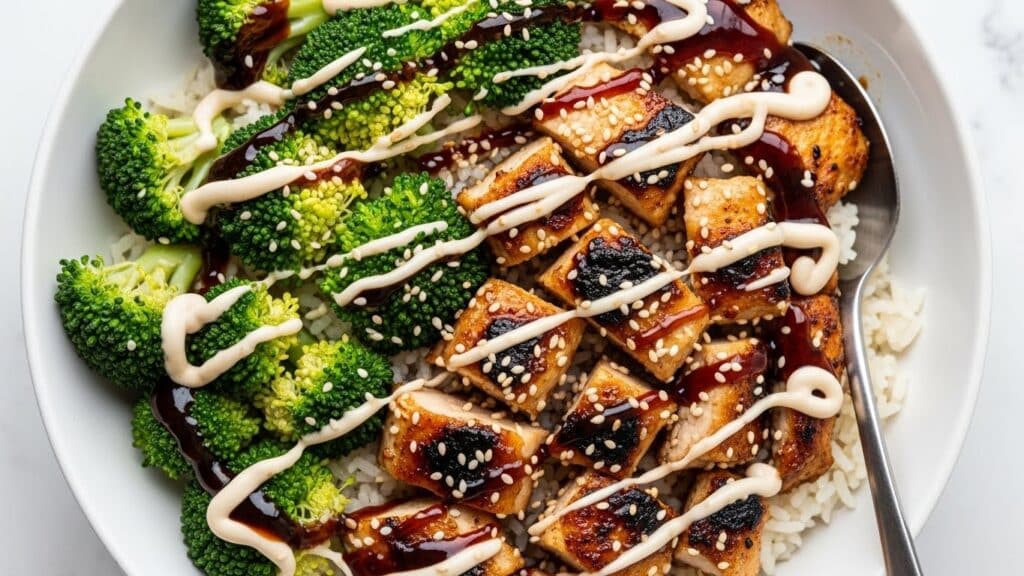 Sticky Chicken Bowls Recipe
