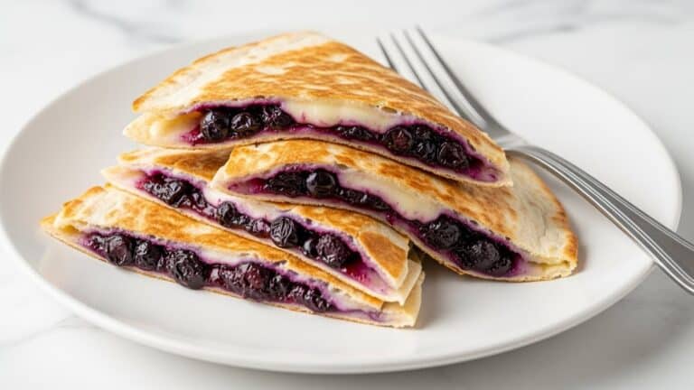 Blueberry Breakfast Quesadilla Recipe