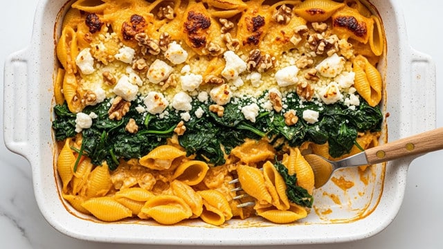 Pumpkin Feta Pasta Recipe