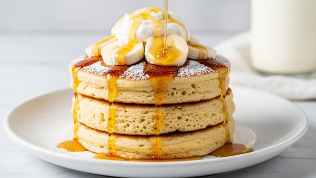 Sweet Coconut Cream Pancakes Recipe