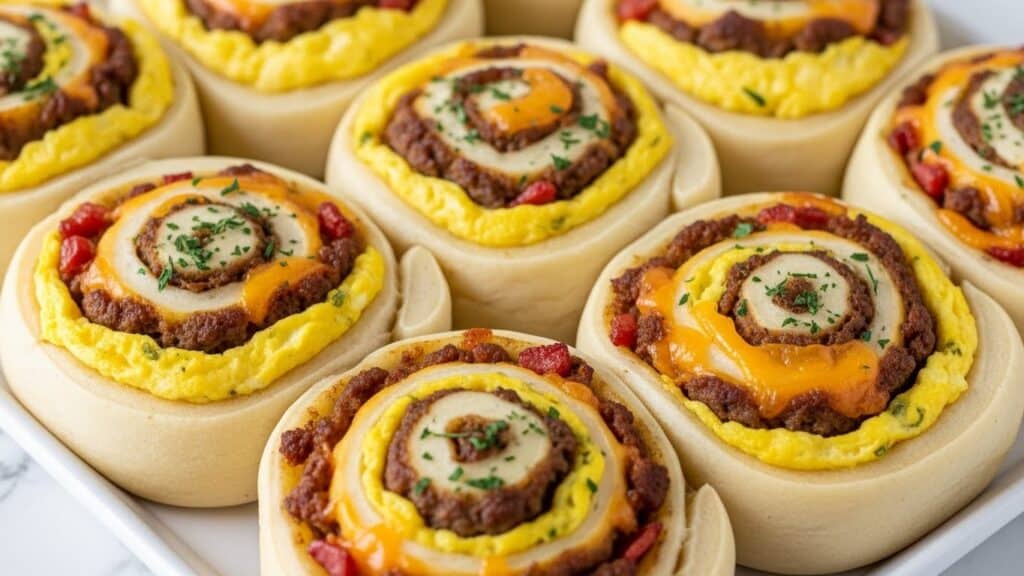 Breakfast Sausage and Egg Crescent Roll Breakfast Rolls Recipe
