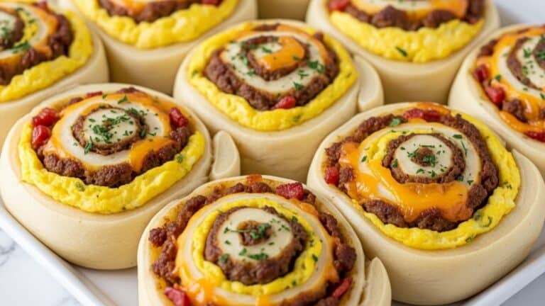 Breakfast Sausage and Egg Crescent Roll Breakfast Rolls Recipe