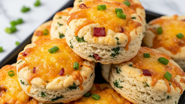 Breakfast Protein Biscuits with Ham, Cheese, and Spinach or Mediterranean Sausage and Feta Recipe