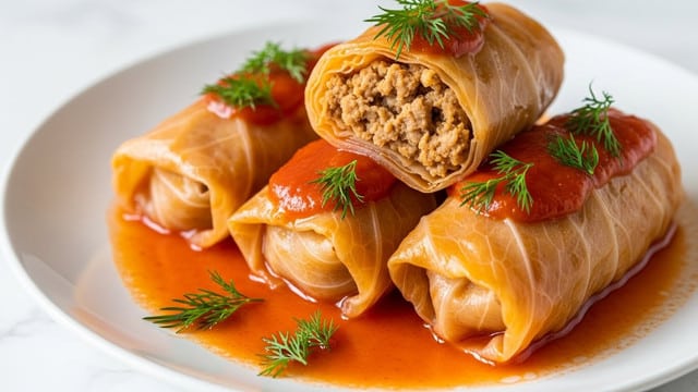 Authentic Ukrainian Cabbage Rolls Recipe