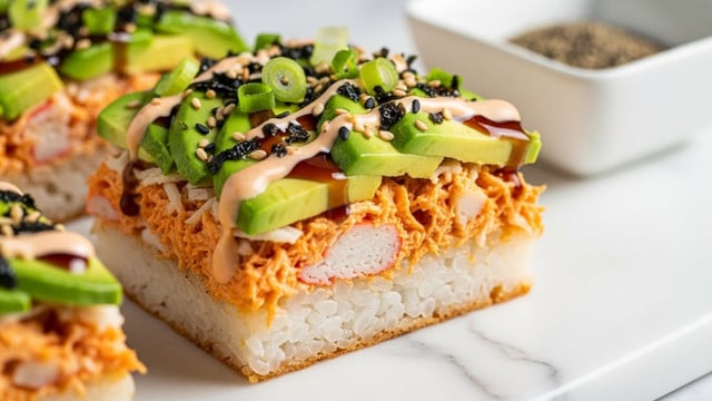 Salmon Sushi Bake Recipe