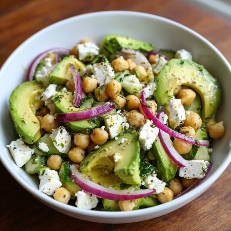 Chickpea Feta Avocado Salad Recipe