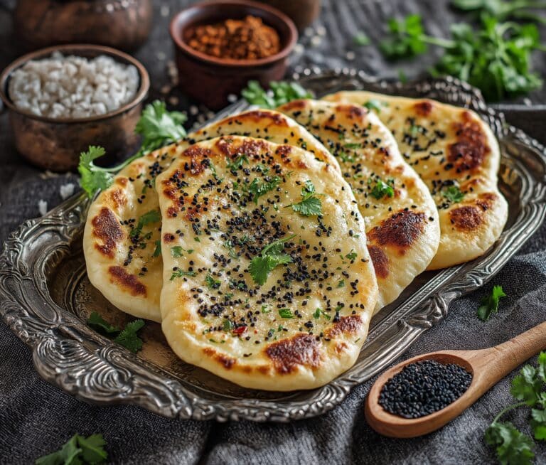 Cottage Cheese Garlic Naan Recipe