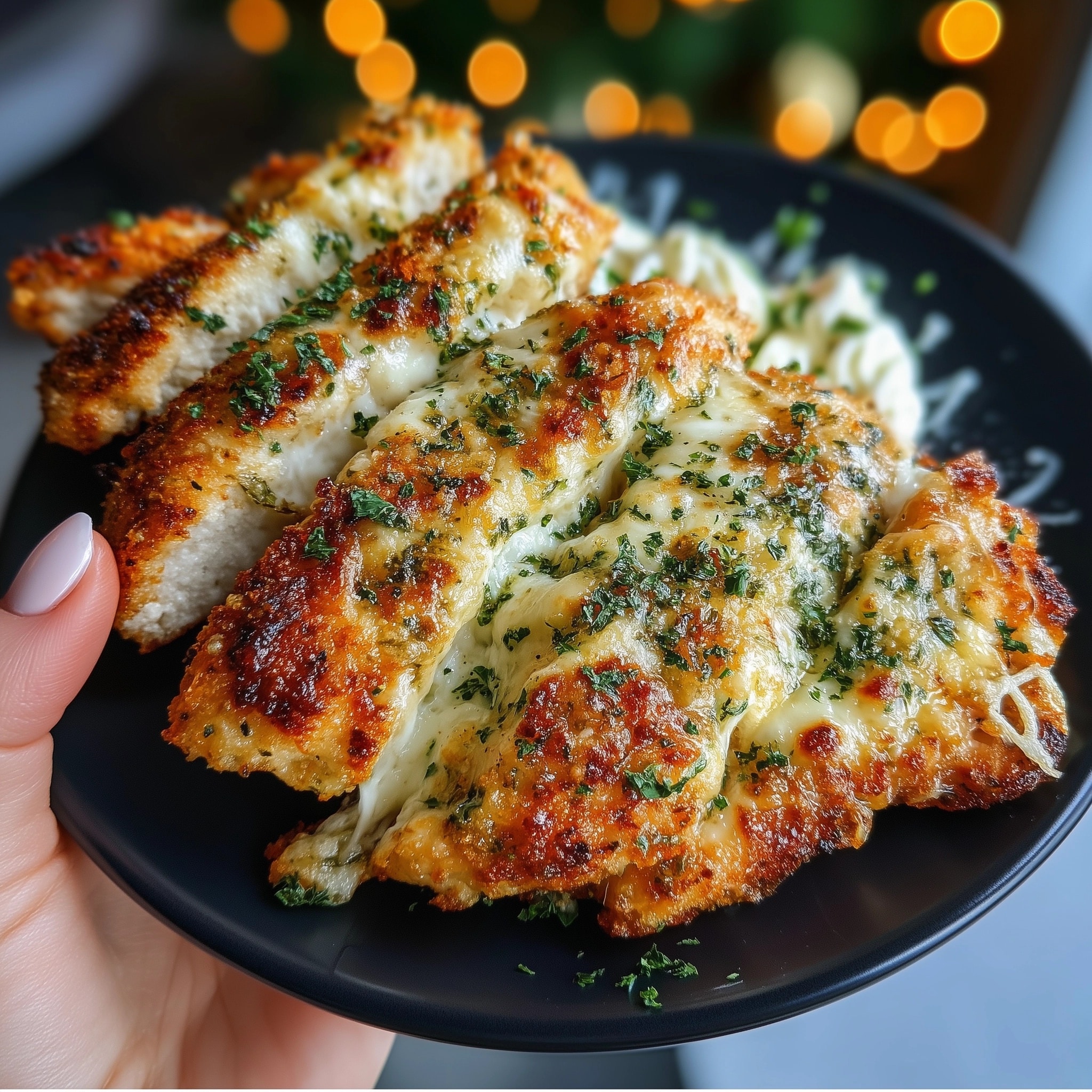 Buffalo Chicken Flatbread Recipe - Recipe Image