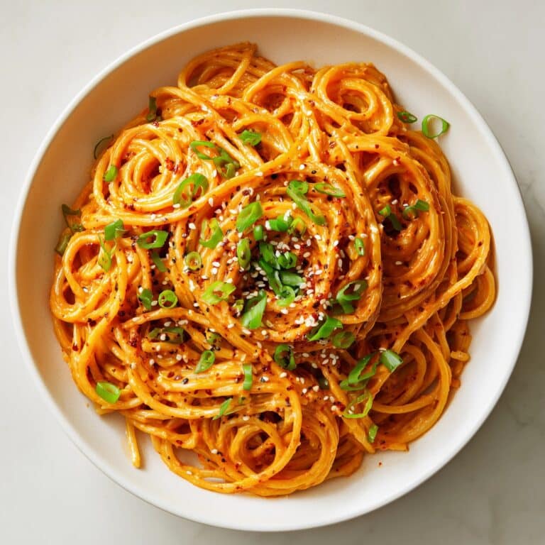 Caramelized Onion Pasta with Chili Oil Recipe