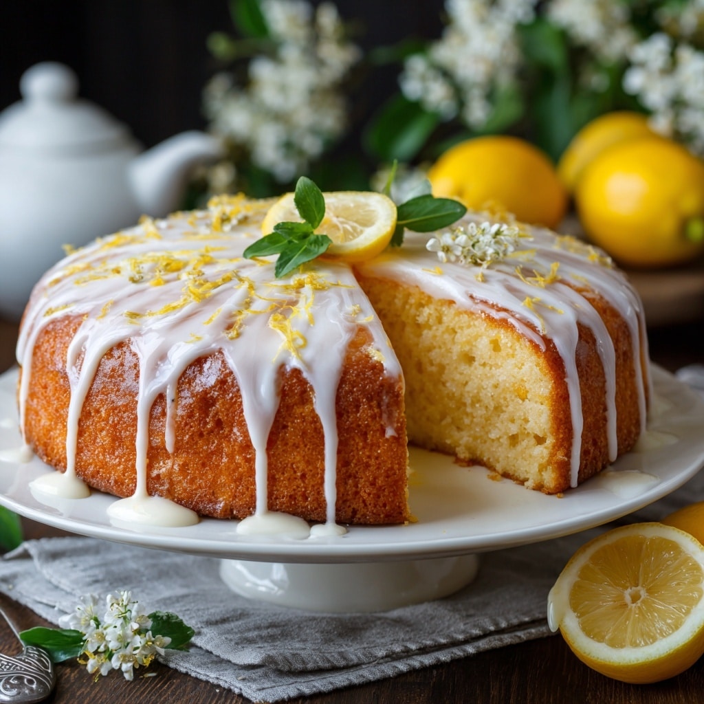 Italian Grandma’s Lemon Custard Cake Recipe - Recipe Image