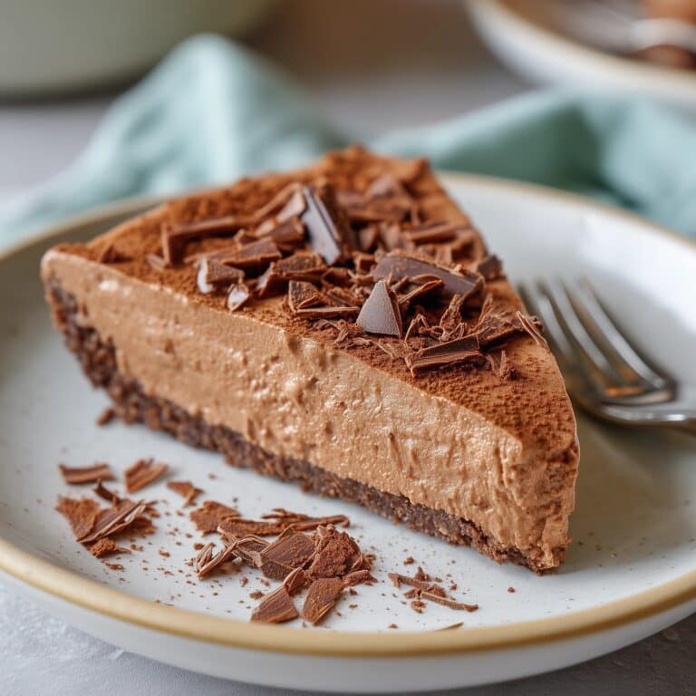 Chocolate Pie with Rich Dark Chocolate Filling Recipe