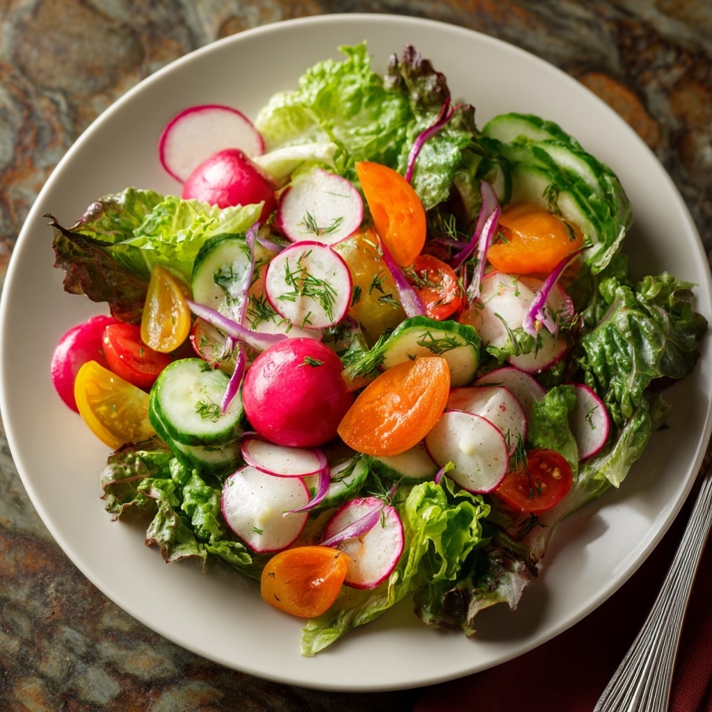 Fresh Garden Salad with Apple Cider Vinaigrette Recipe