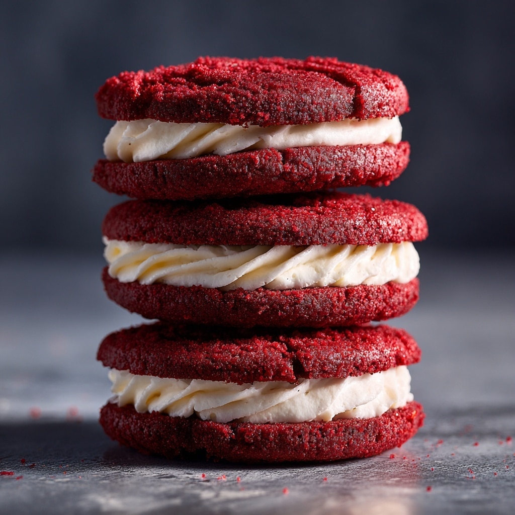 Red Velvet Cookie Sandwiches Recipe