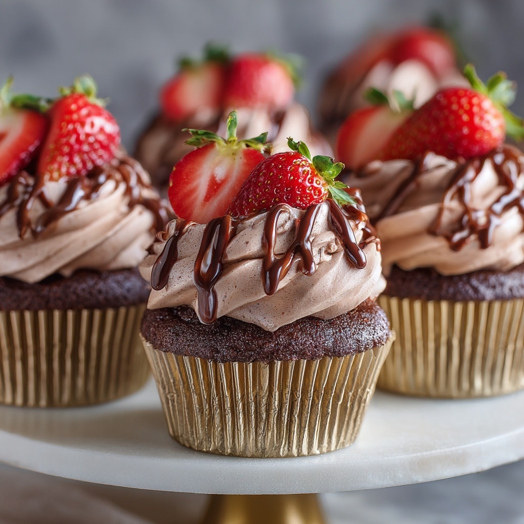 Chocolate Strawberry Cupcakes Recipe - Recipe Image