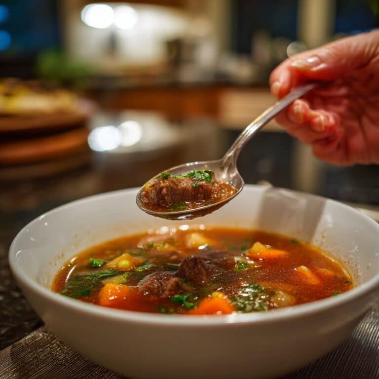 My Mom’s Old-Fashioned Vegetable Beef Soup Recipe