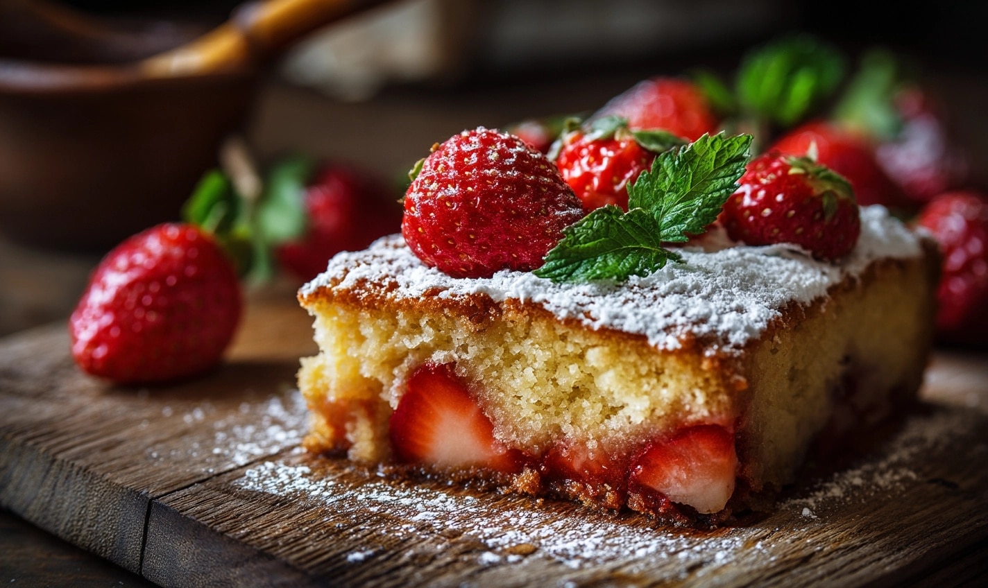 Strawberry Pound Cake Recipe - Recipe Image