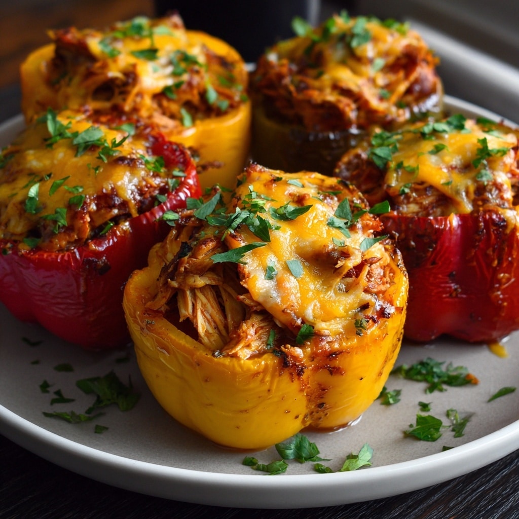Buffalo Chicken Stuffed Peppers Recipe