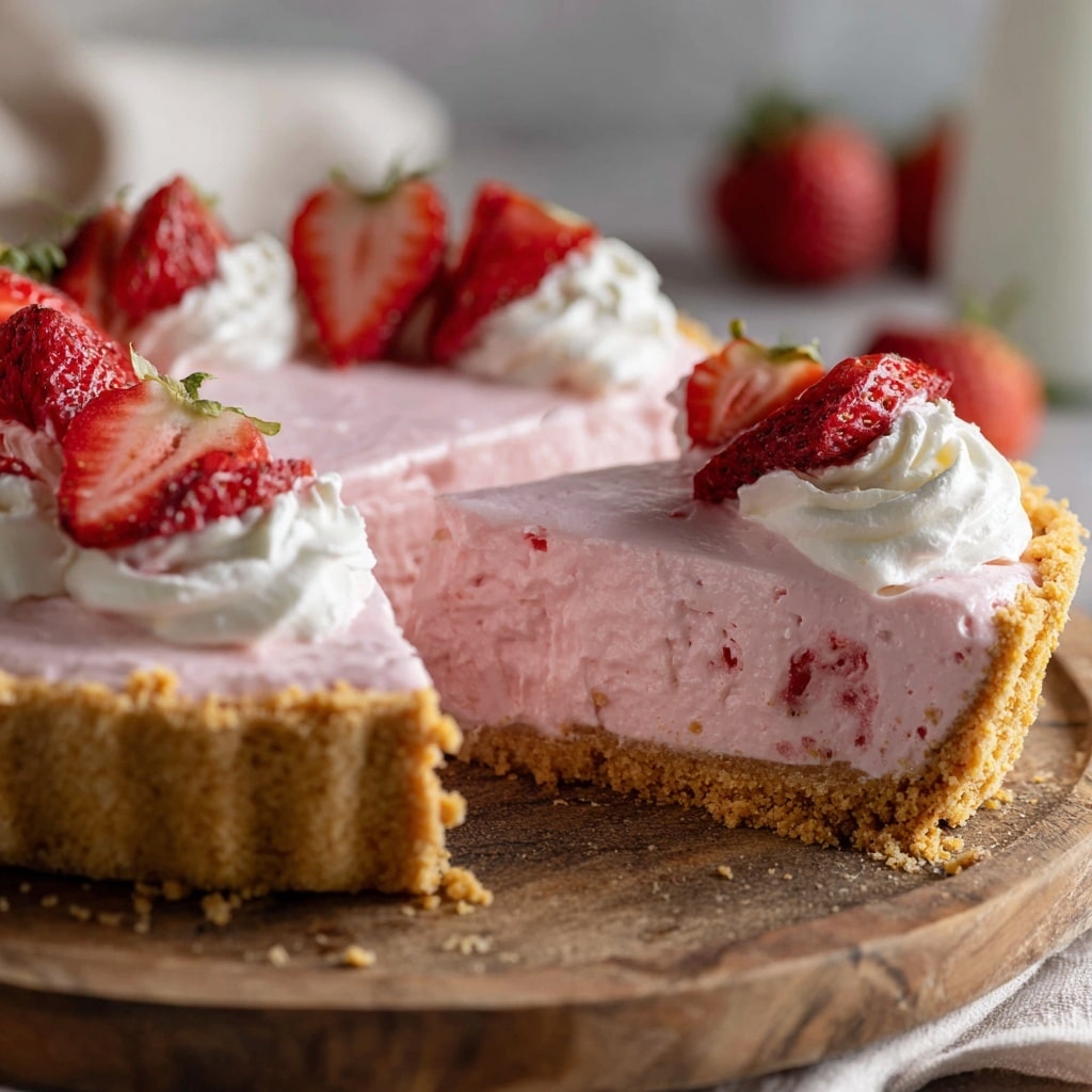 No Bake Strawberry Pie Recipe - Recipe Image