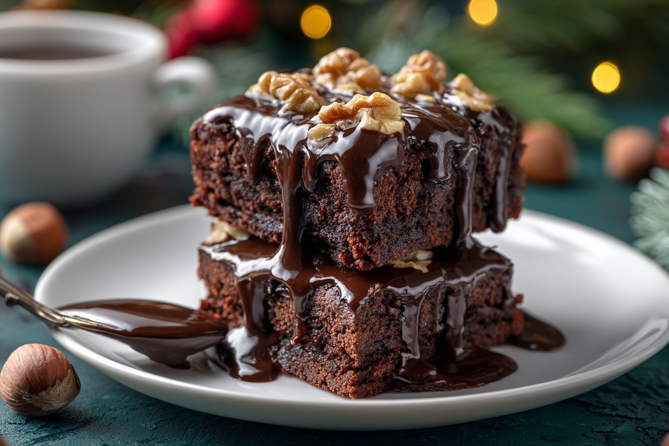 Polish Chocolate & Walnut Cake Recipe