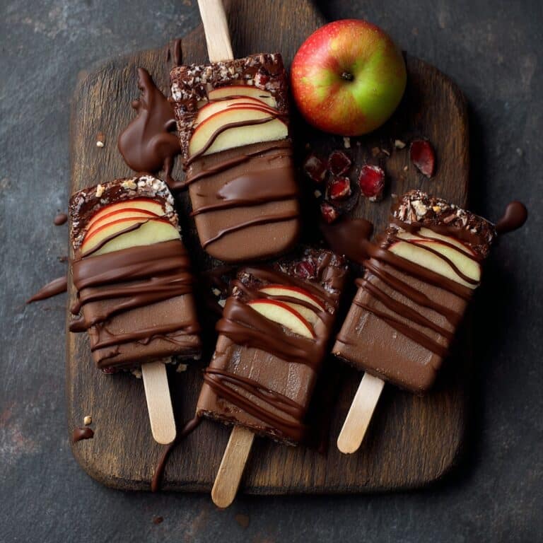 Chocolate Apple Slice Pops Recipe