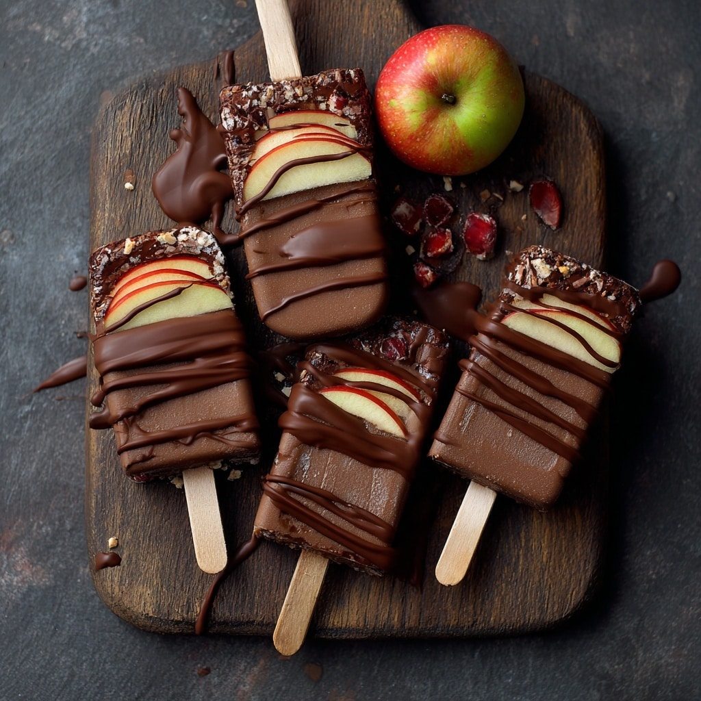 Chocolate Apple Slice Pops Recipe - Recipe Image