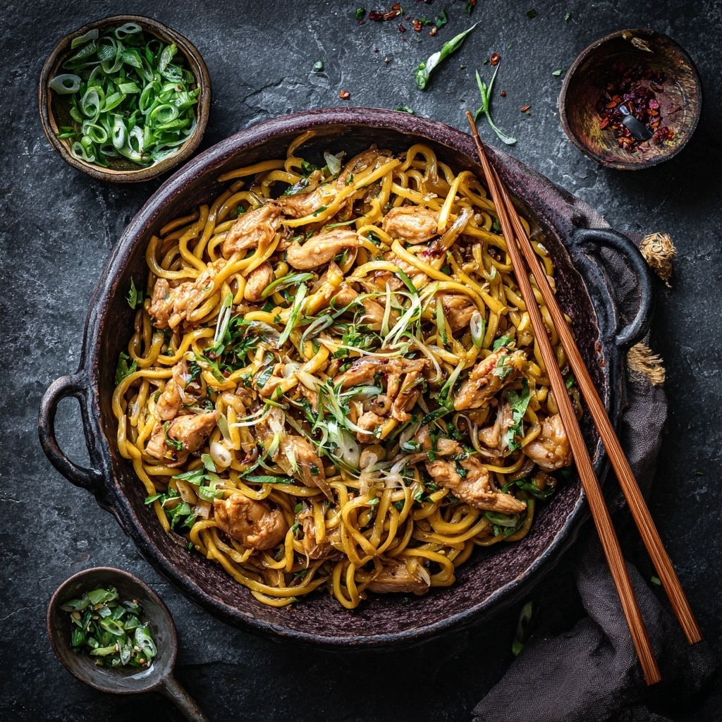 Kung Pao Chicken Noodles Recipe