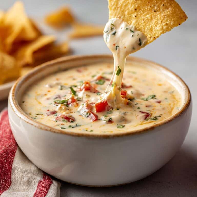Creamy Queso Blanco with Jalapeños and Green Chiles Recipe