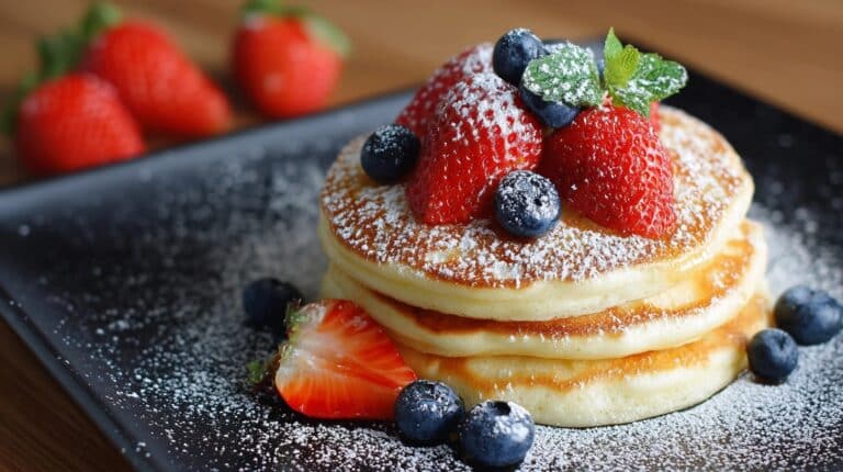Fluffy Japanese Soufflé Pancakes Recipe