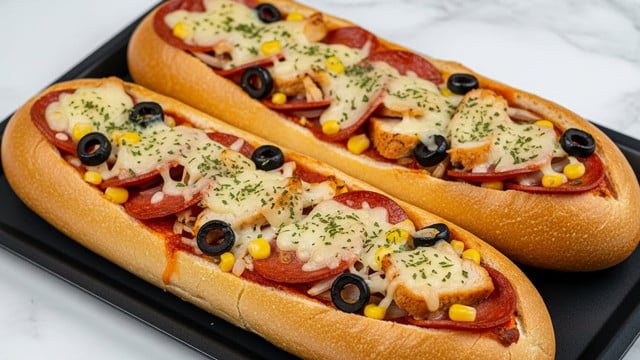 Irresistible French Bread Pizza Boats Recipe