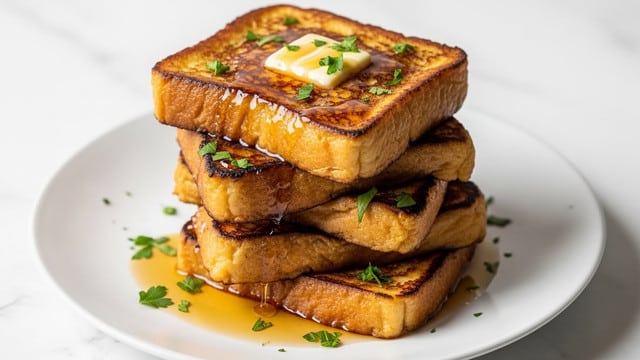 Savory French Toast with Cheese and Herbs Recipe