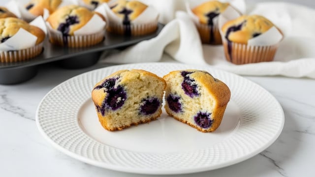 The Best Bakery Style Blueberry Buttermilk Muffins Recipe